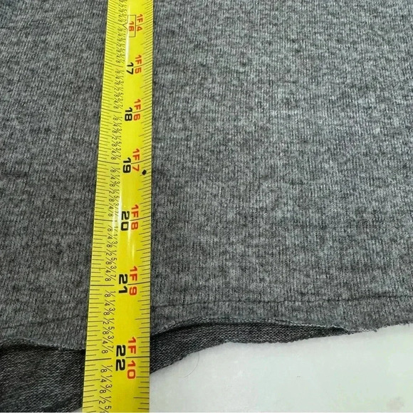 Project Social T Women's Grey Drop Shoulder Scoop Neck Long Sleeve Sweater Sz L - Picture 6 of 8